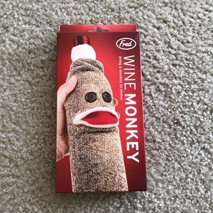 Wine Sock Monkey Bottle Caddy Gift Wrap